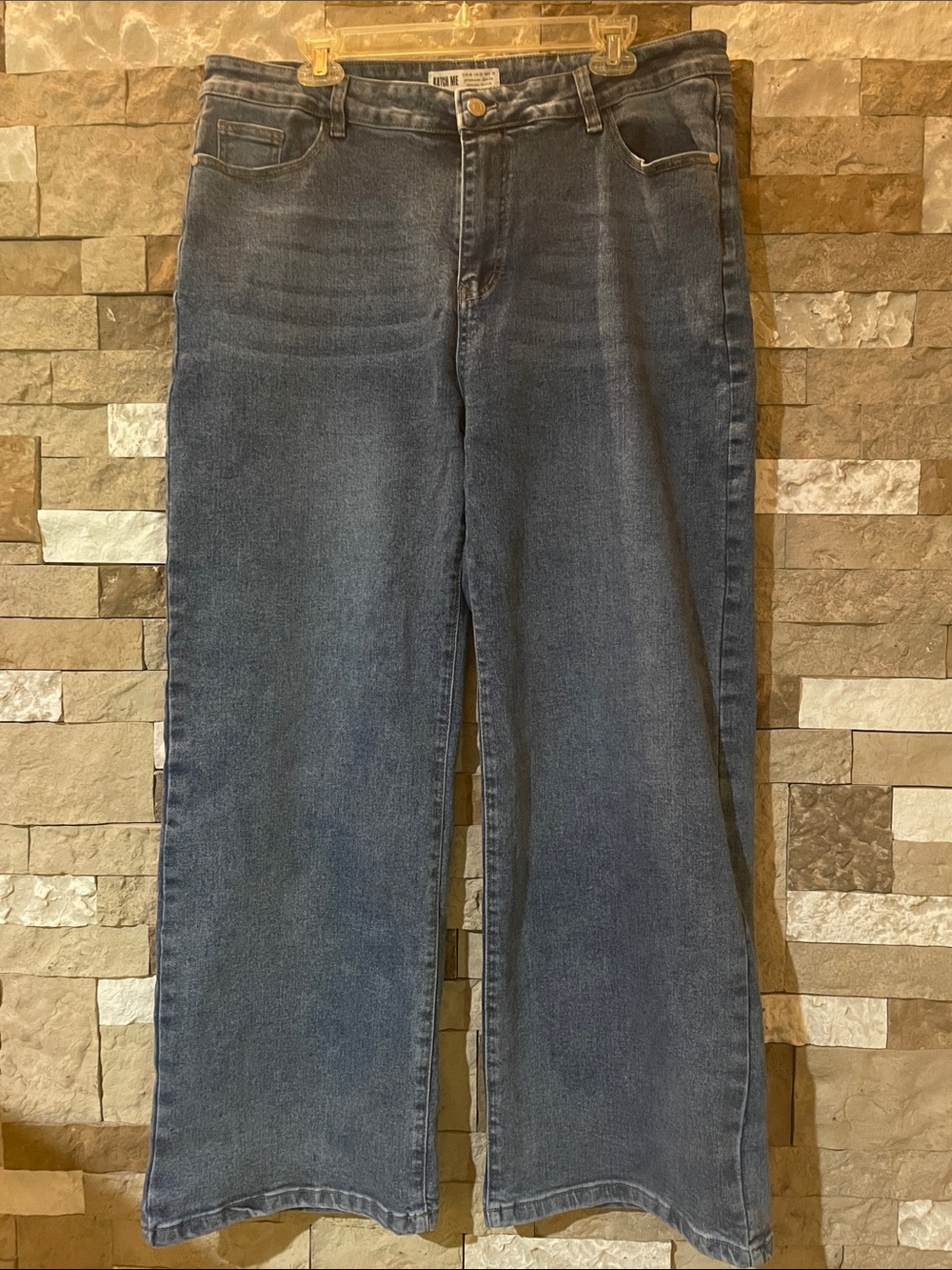 KATCH ME Classic High- Rise, Wide Leg Stretch Jeans Sz 20W